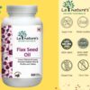 Flaxseed Oil 1000 mg Omega 3-6-9 Softgel Capsules