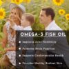 Omega-3 and Calcium Magnesium Zinc Vitamin D3 Softgel Capsules