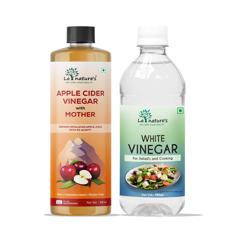 apple cider vinegar with  mother and white vinegar
