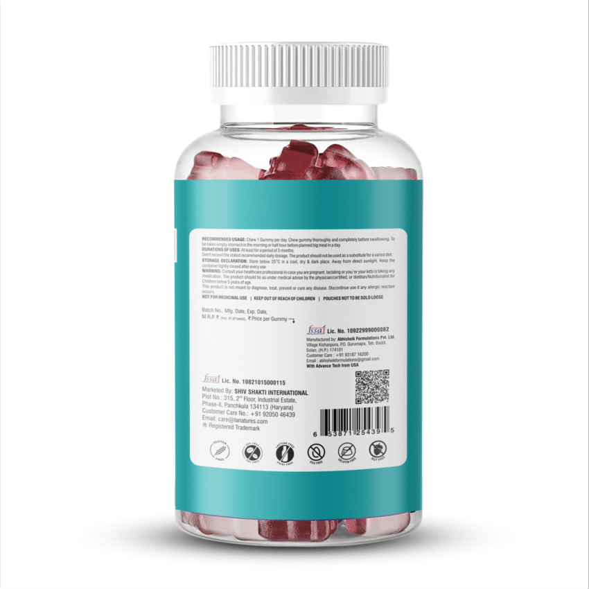 Hair Skin and Nails with Biotin Gummies - Image 3