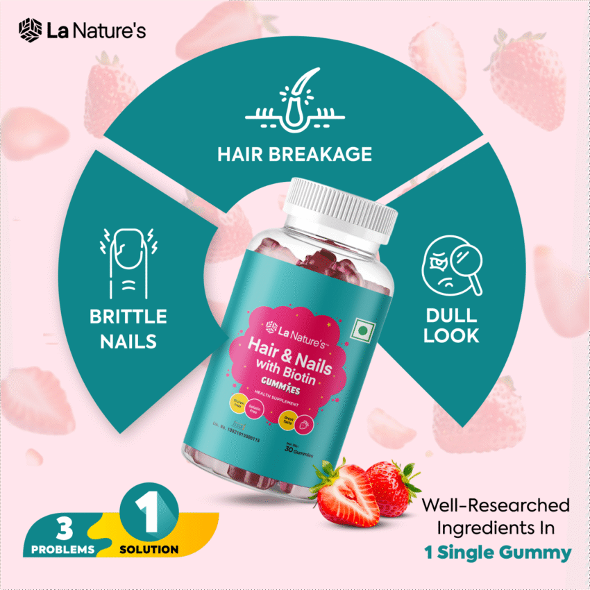 Hair Skin and Nails with Biotin Gummies - Image 5