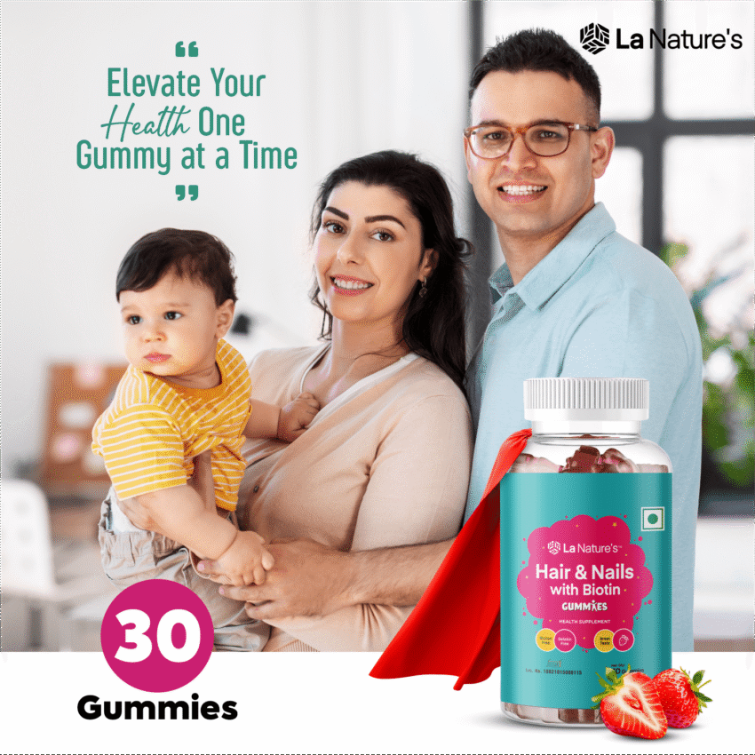 Hair Skin and Nails with Biotin Gummies - Image 7