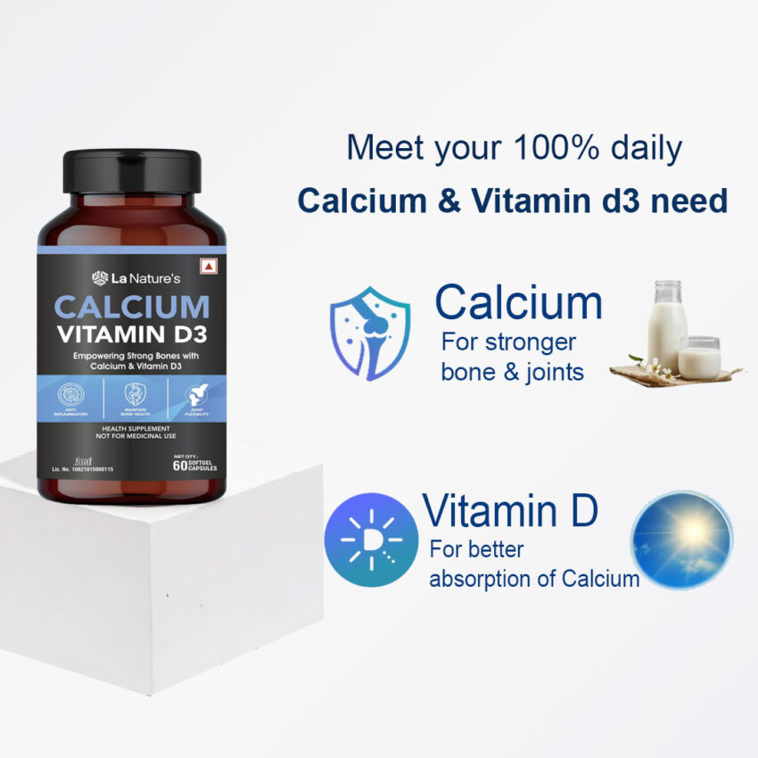 Calcium Vitamin D3 Softgel Capsules - Image 3