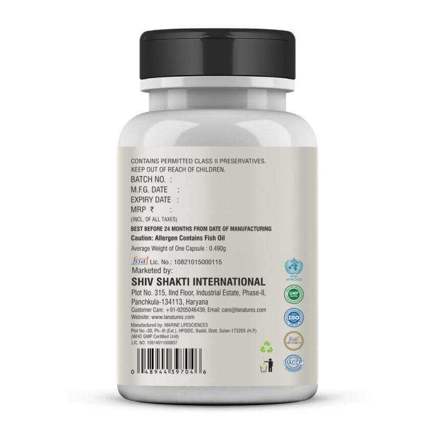 La natures cod liver back label
