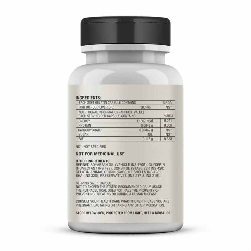 La natures cod liver back lable