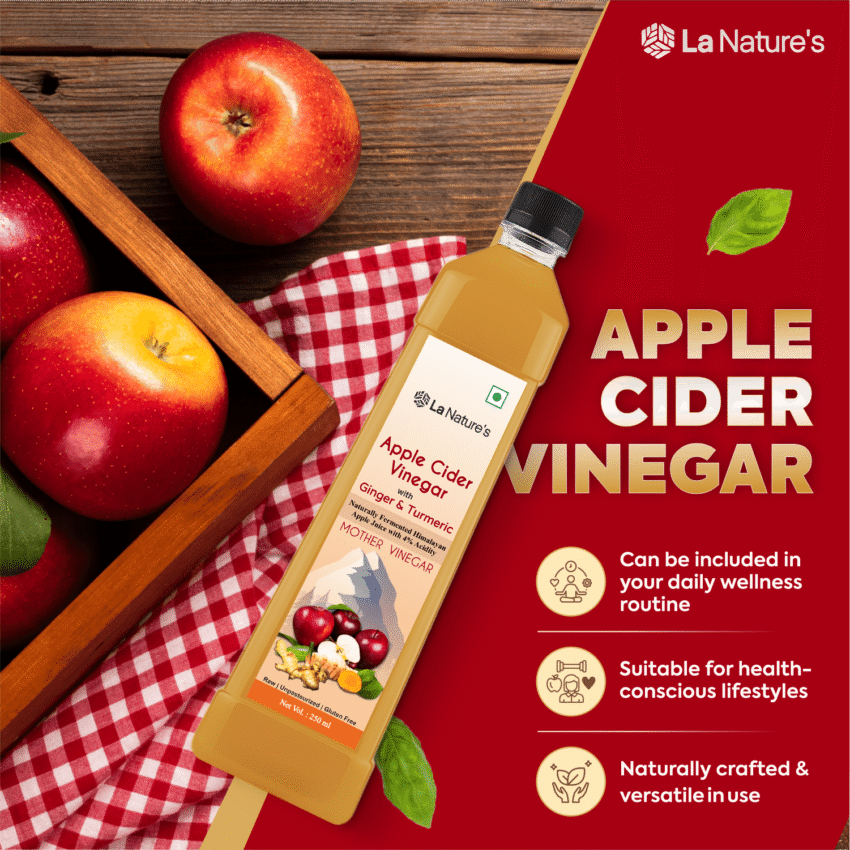 Apple Cider Vinegar With Ginger & Turmeric Mother Vinegar- 250ml - Image 6